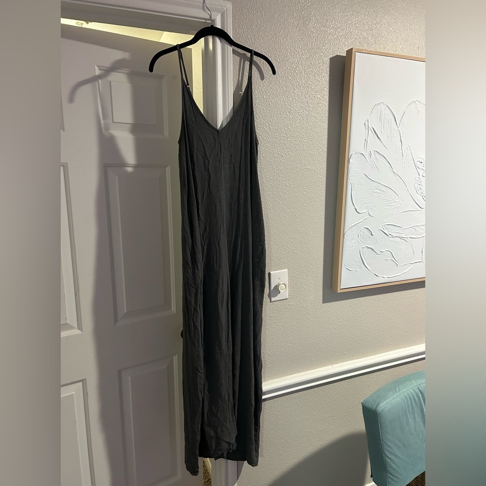 Dark grey maxi dress
